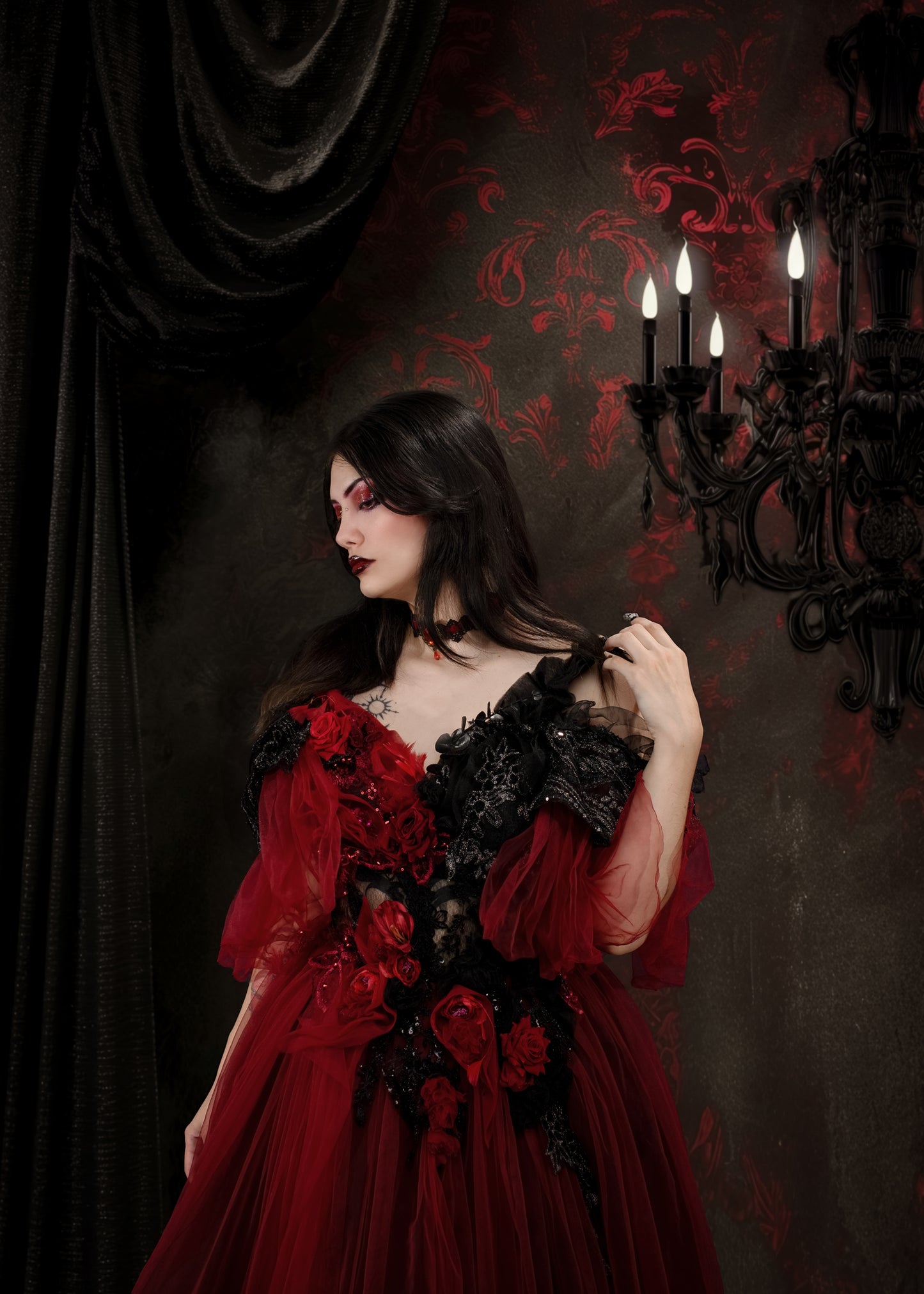 X Drop SWEEPS Black Damask (WM)