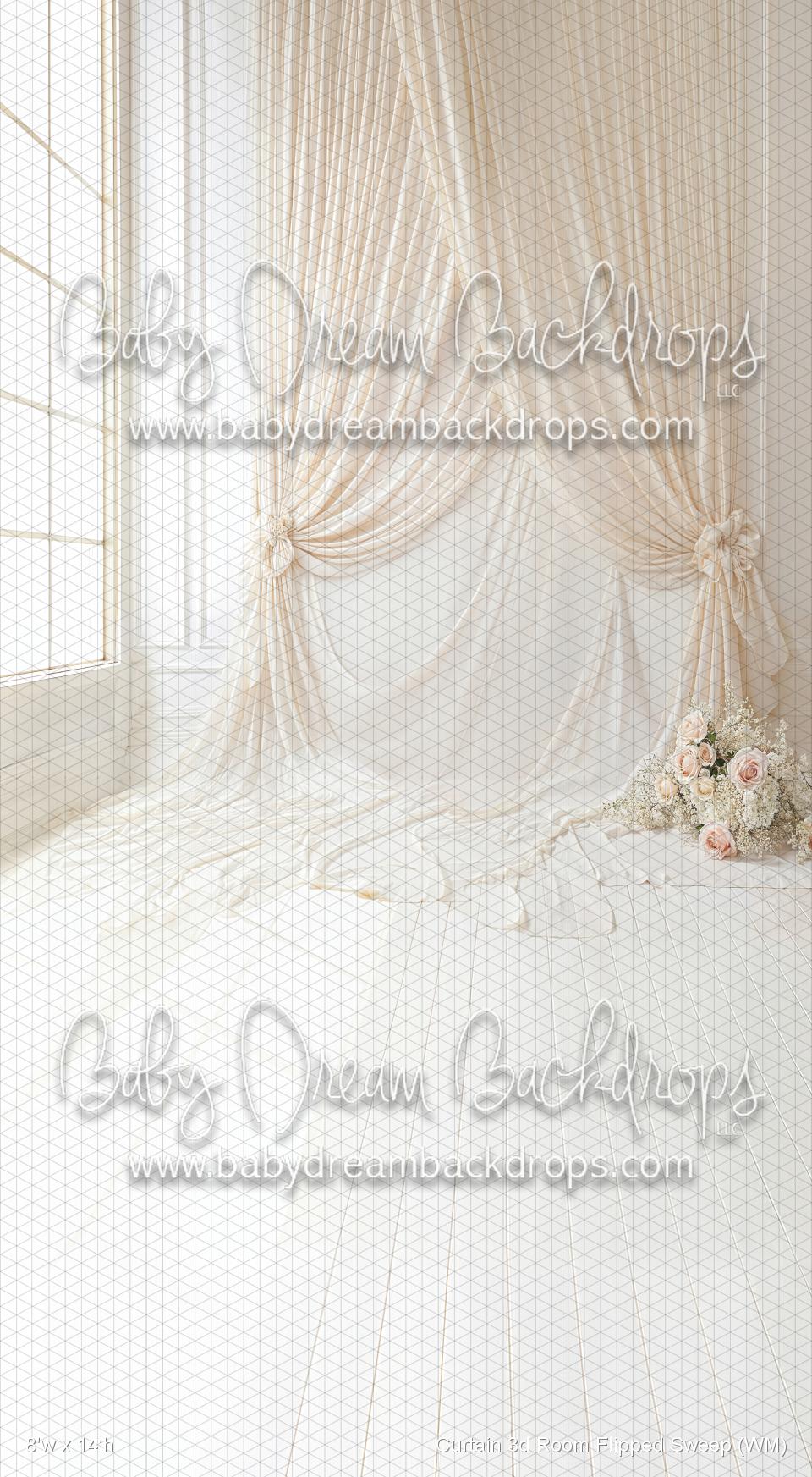 X Drop Curtain 3d Room Flipped Sweep (WM)