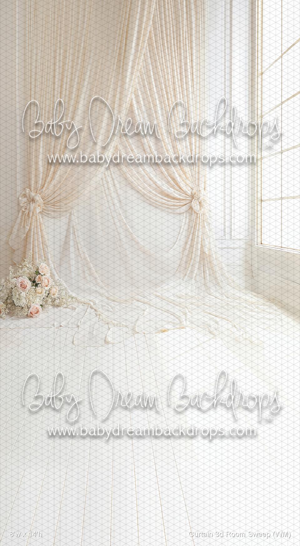 X Drop Curtain 3d Room Sweep (WM)