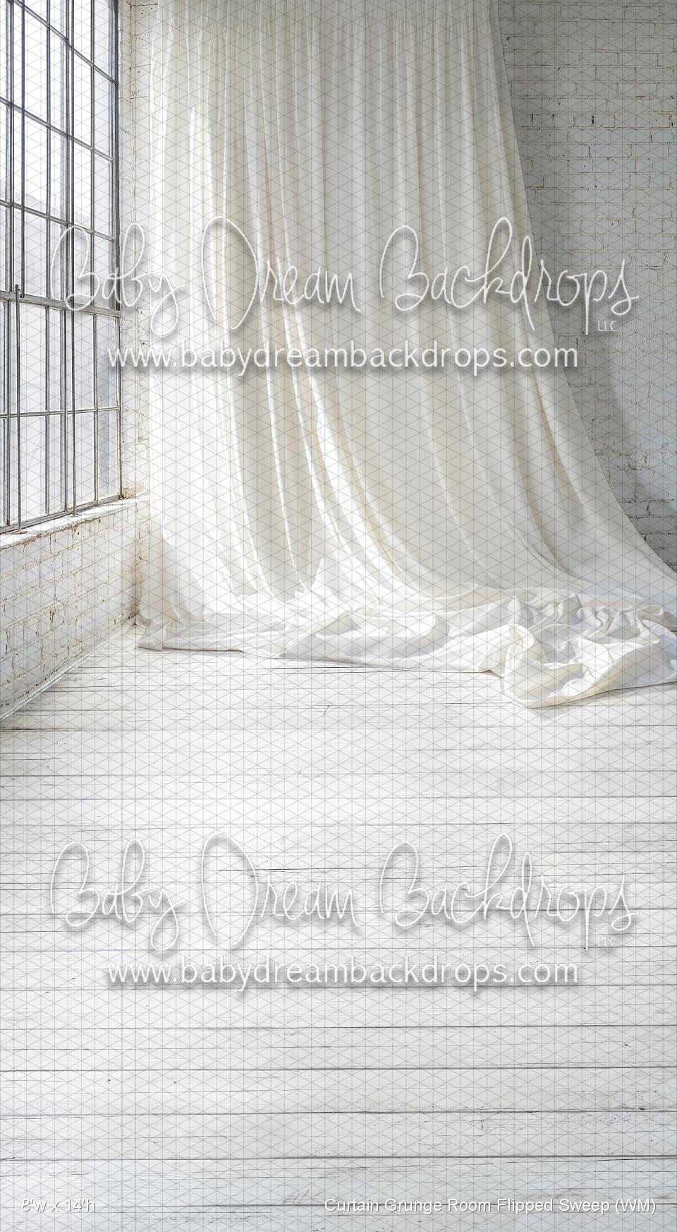 X Drop Curtain Grunge Room Flipped Sweep (WM)