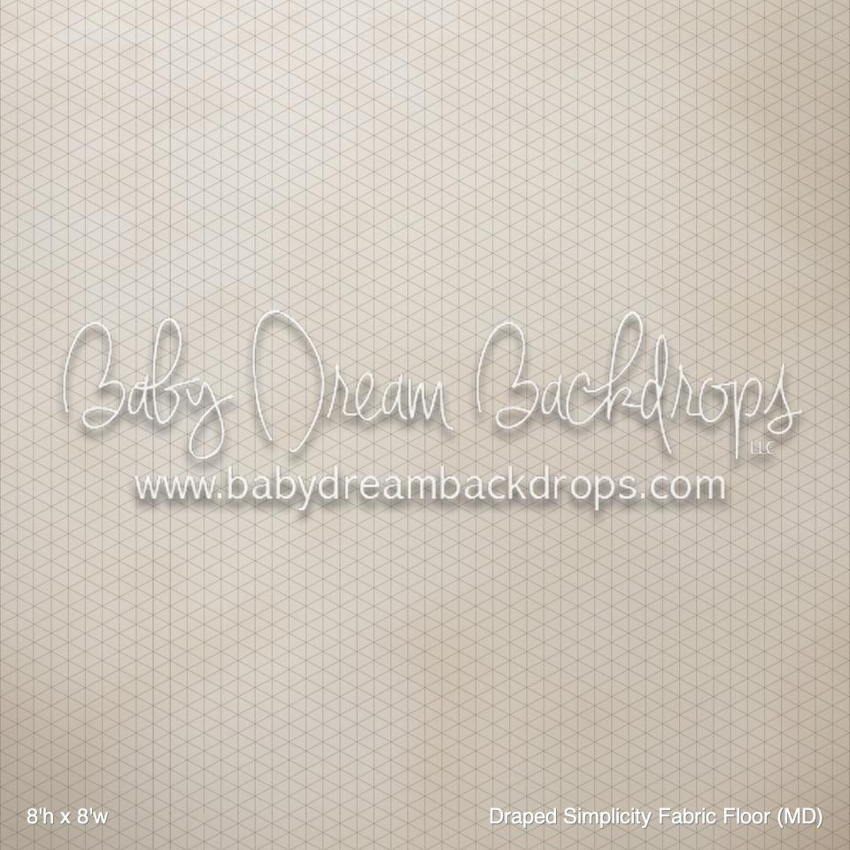 X Drop Draped Simplicity Fabric Floor (MD)