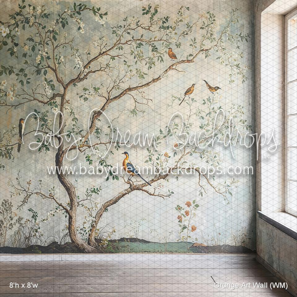 X Drop Grunge Art Wall (WM)