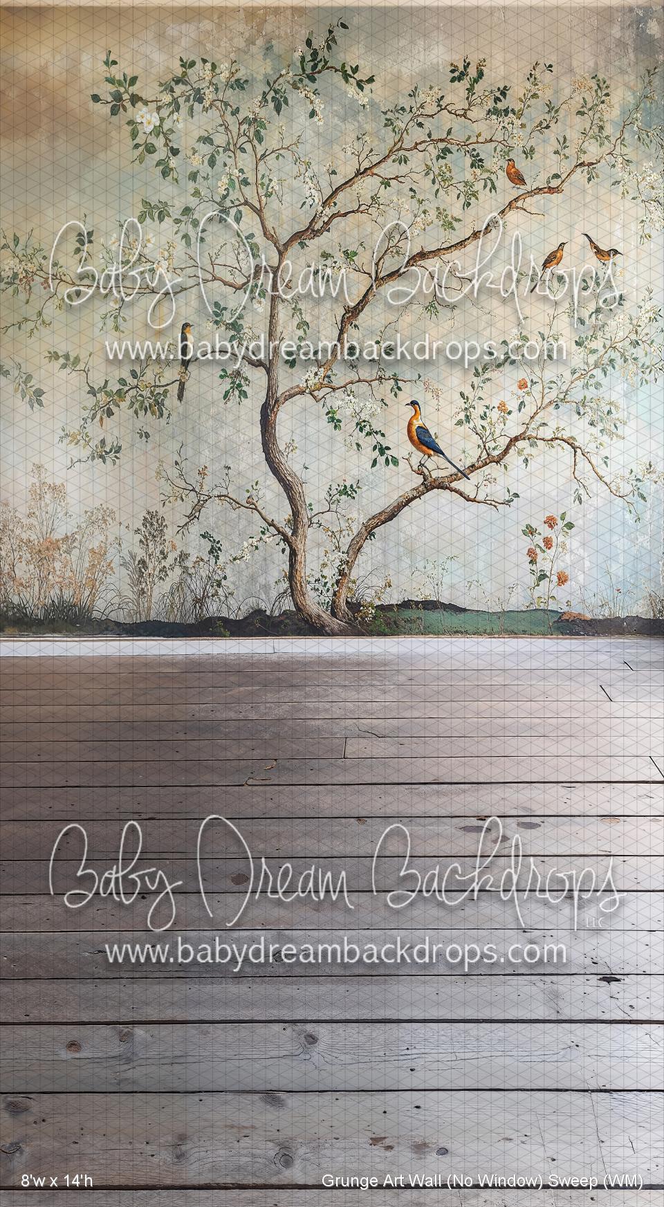 X Drop Grunge Art Wall (No Window) Sweep (WM)