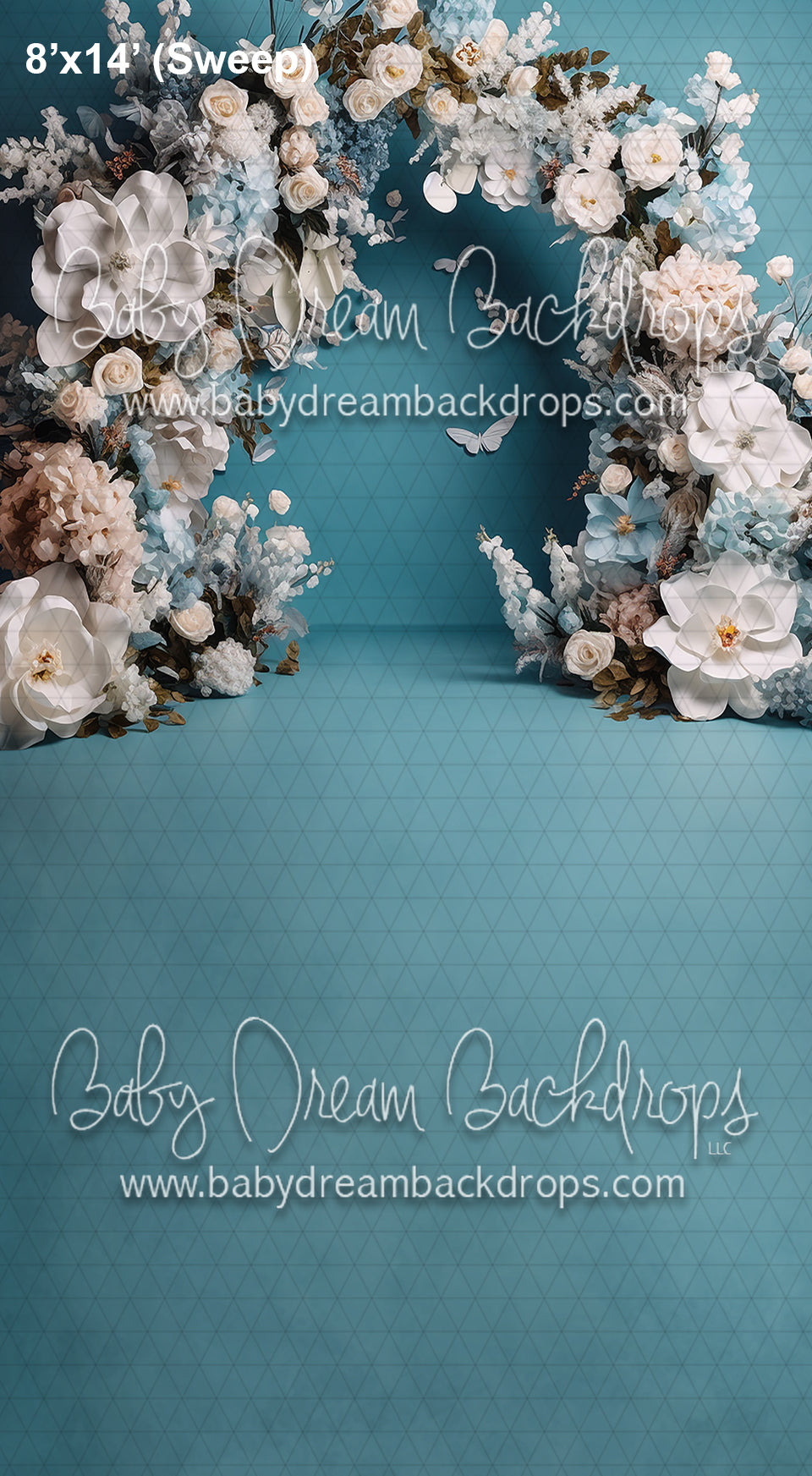 Sweeps Studio Blue Floral Arch (AZ)