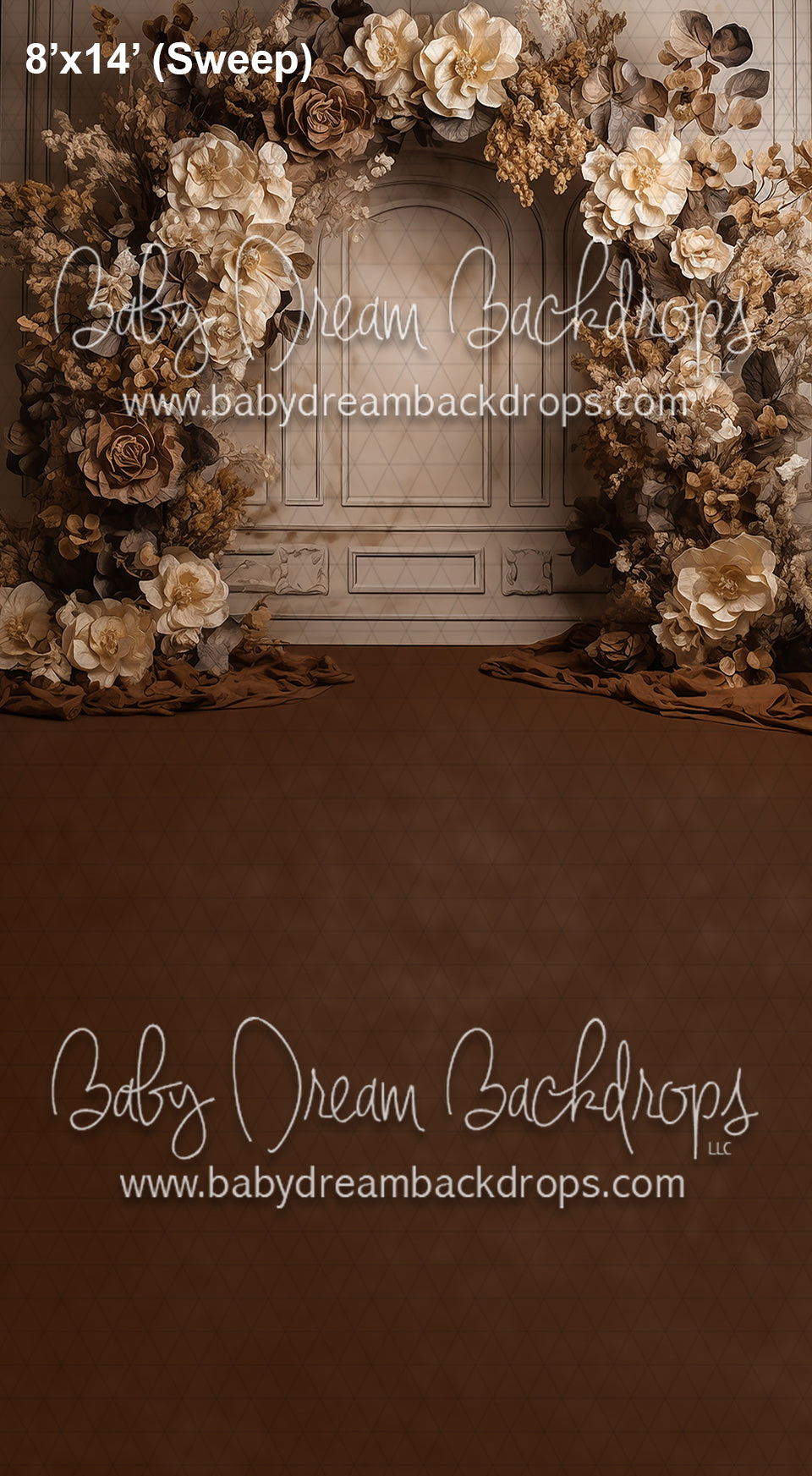 Sweeps Studio Brown Floral Arch (AZ)