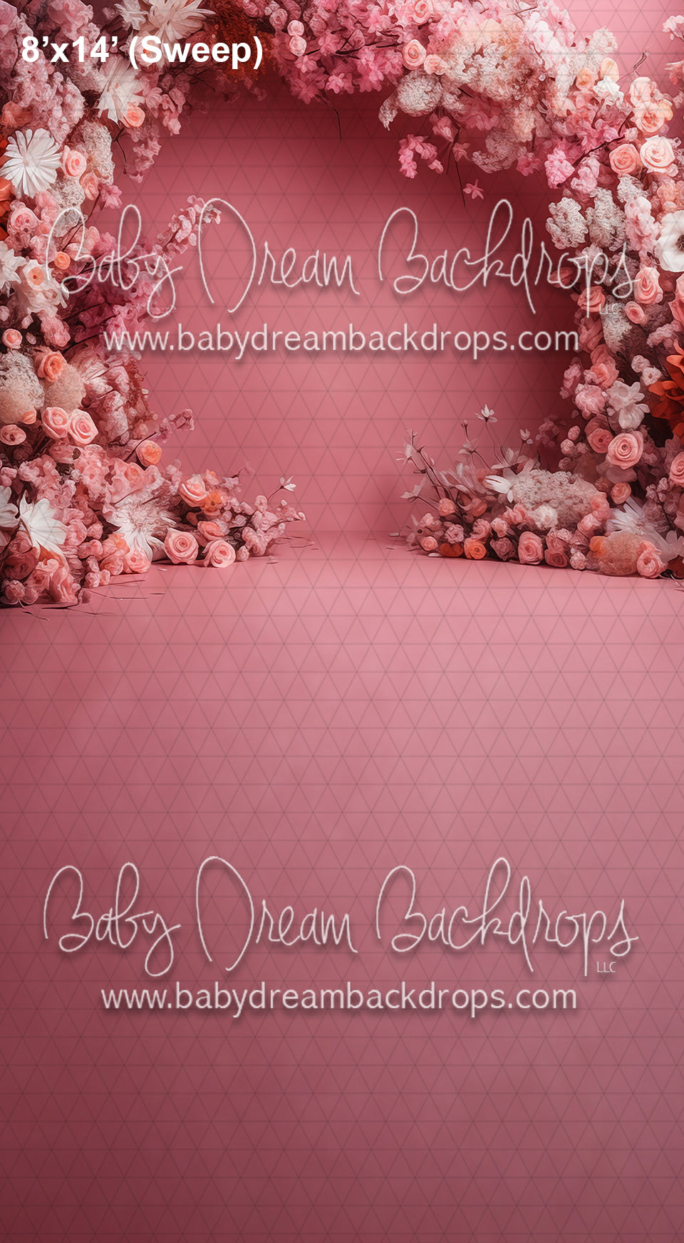 Sweeps Studio Pink Floral Arch (AZ)