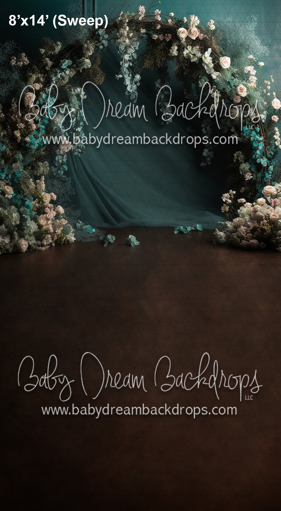 Sweeps Studio Turquoise Floral Arch (AZ)