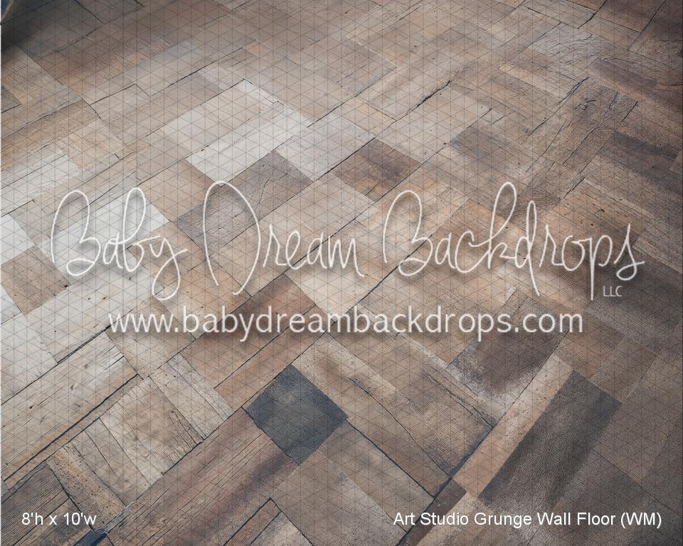 Art Studio Grunge Wall Fabric Floor (WM)