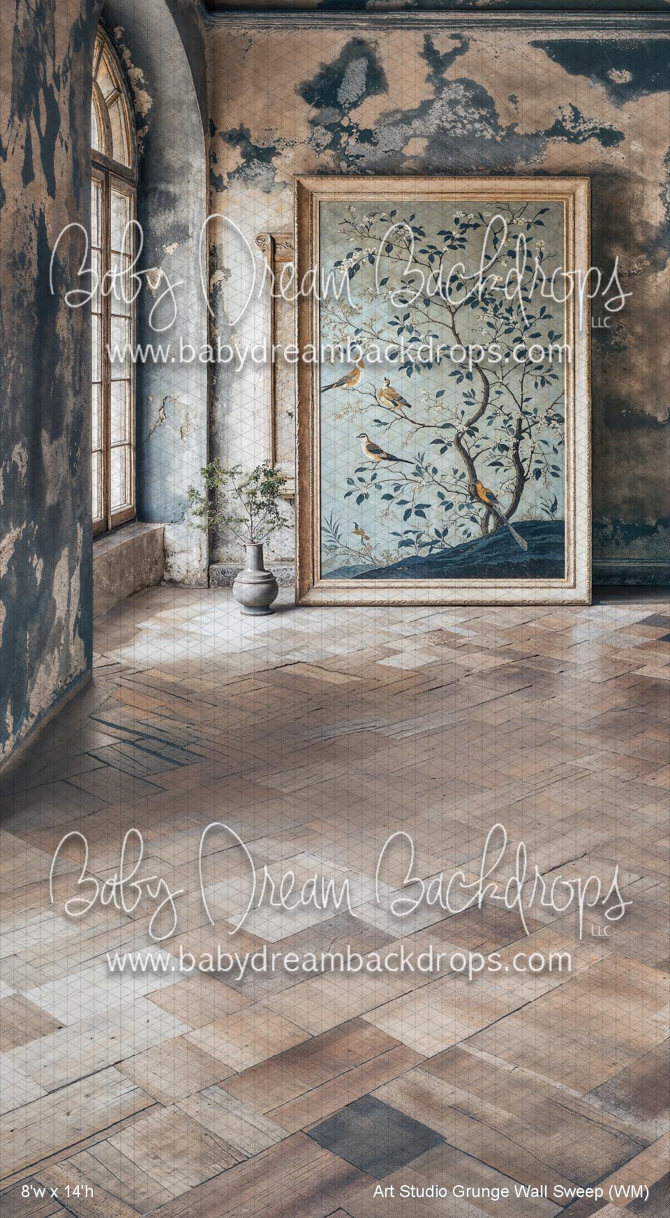 X Drop Art Studio Grunge Wall Sweep (WM)