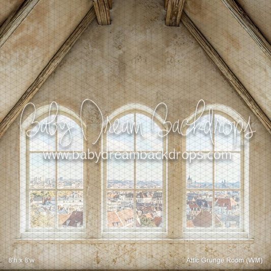 X Drop Attic Grunge Room (WM)