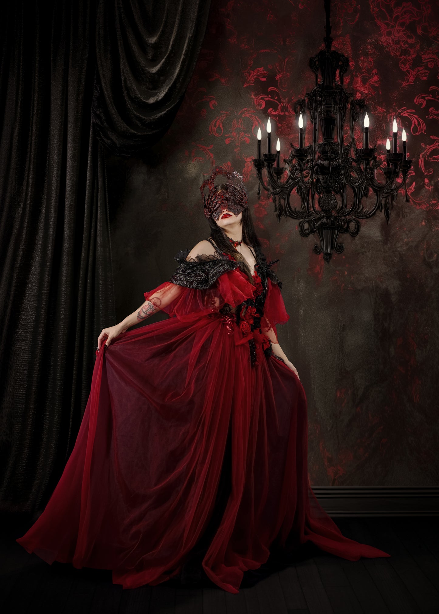 X Drop SWEEPS Black Damask (WM)