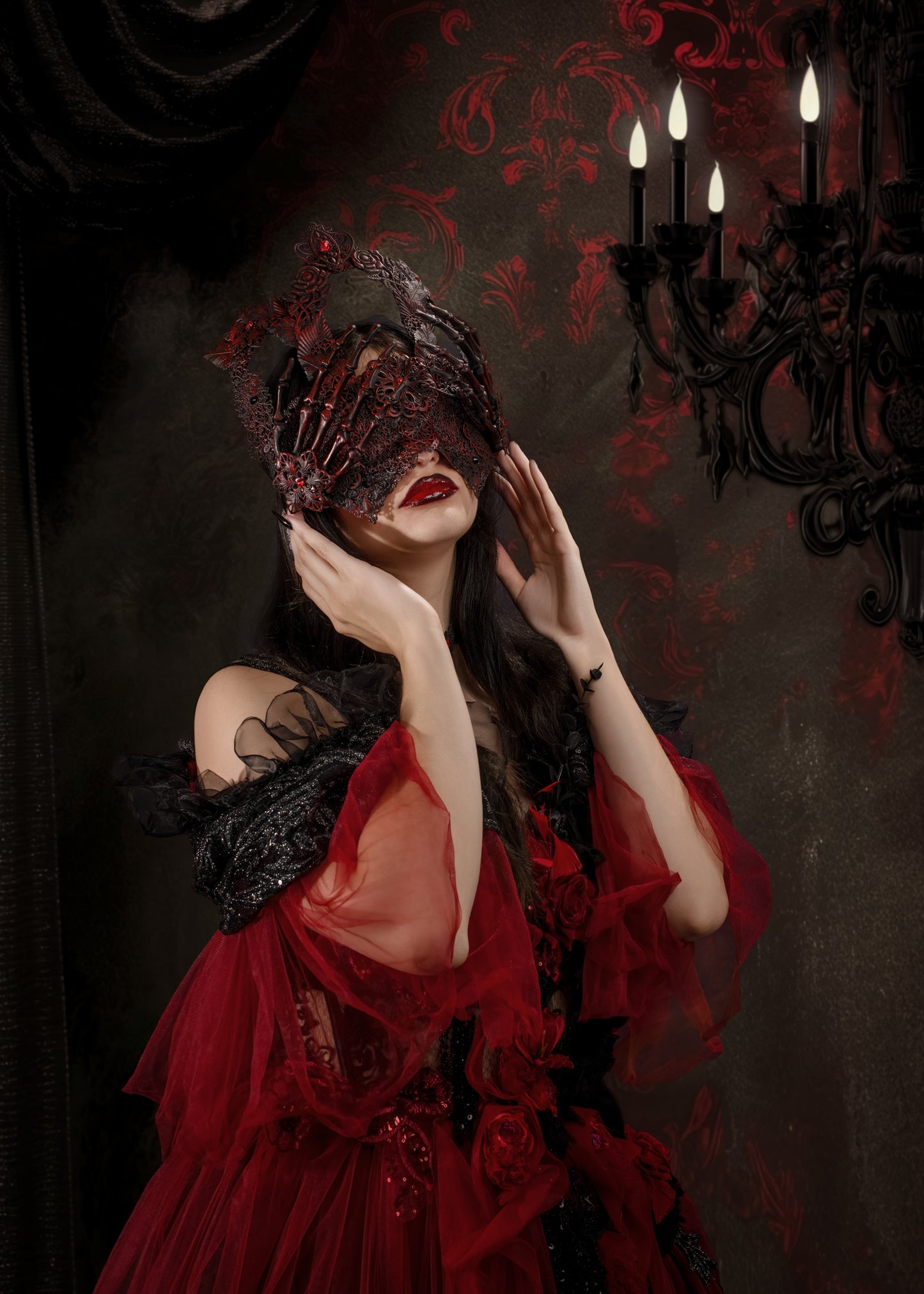 X Drop SWEEPS Black Damask (WM)