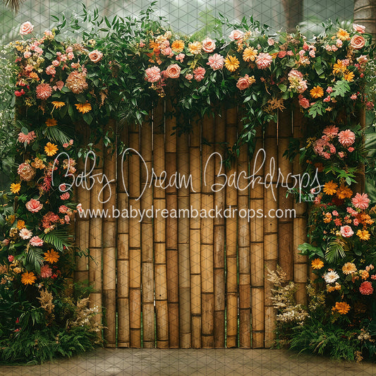 X Drop Blooming Bamboo Wall (KR)