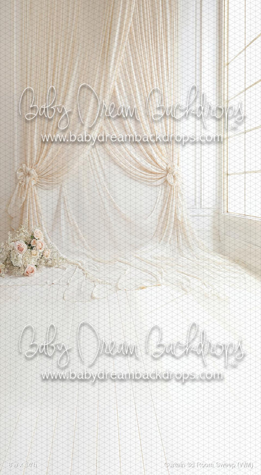 X Drop Curtain 3d Room Sweep (WM)