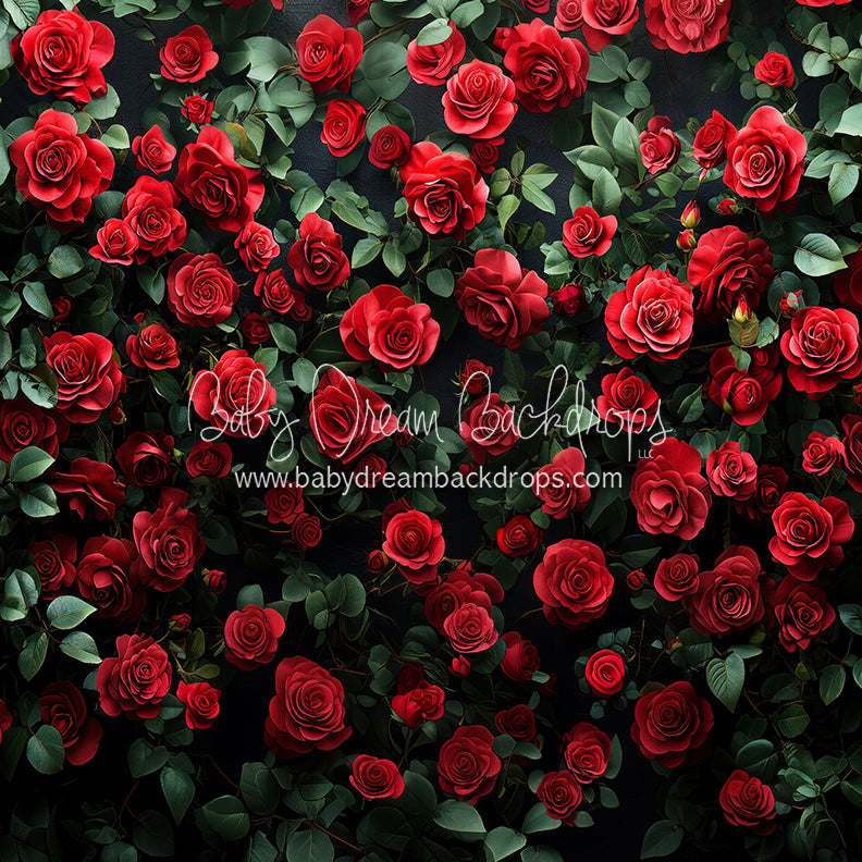 X Drop Everbloom Leopard Rose Wall (CC)