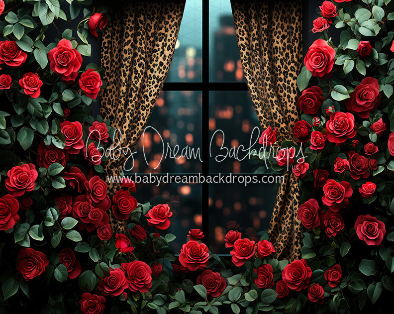 Everbloom Leopard Rose Window (CC)