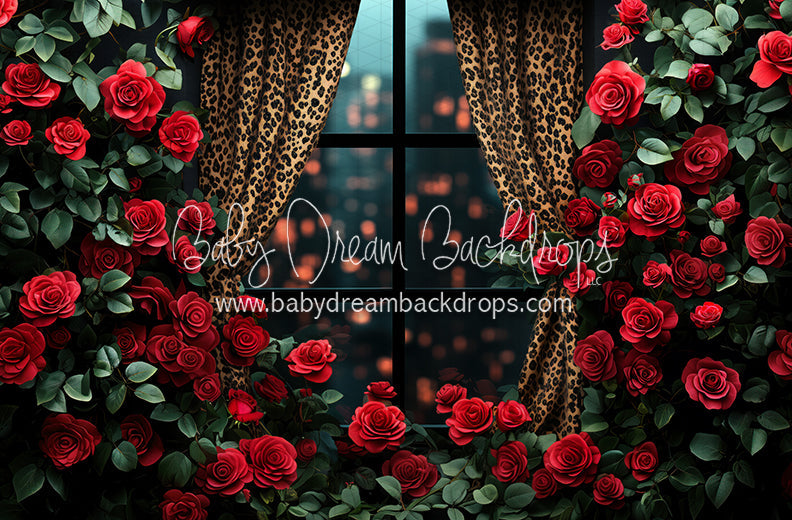 Everbloom Leopard Rose Window (CC)