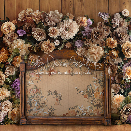 X Drop Everbloom Prairie Queen Headboard (CC)