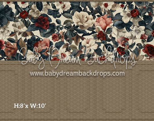 Fine Art Wallpaper Holiday Florals (Room 1 Beige) (HL)