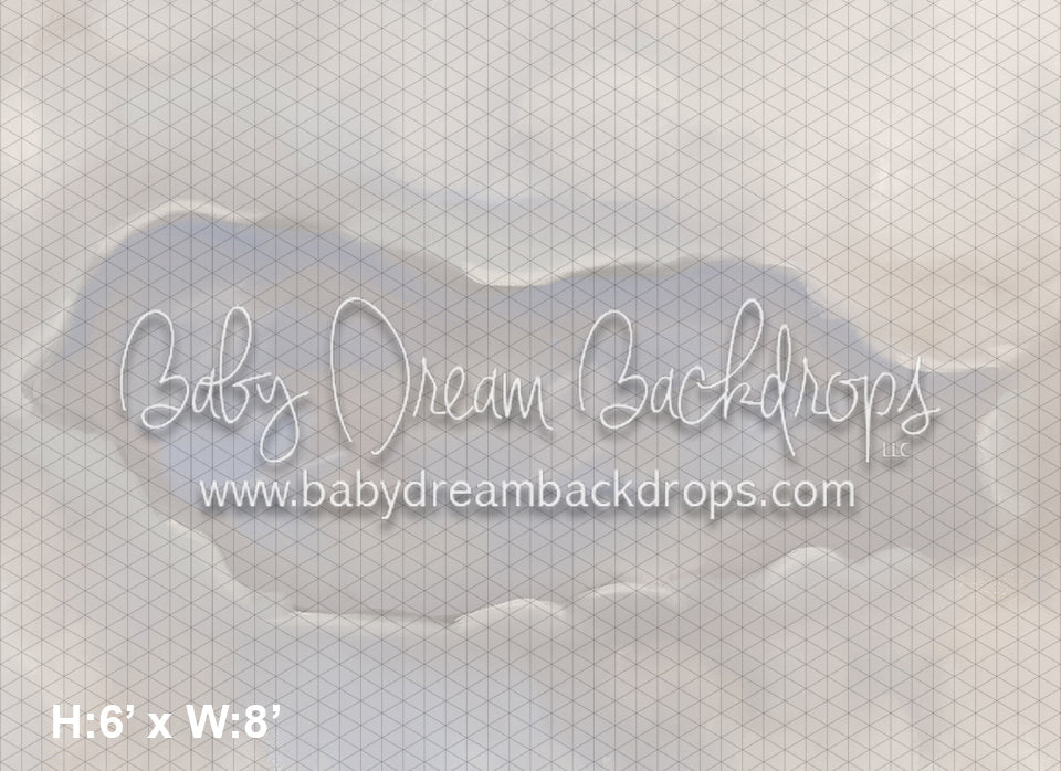 Fabric Floor Divine White Christmas Frozen Lake (BD)