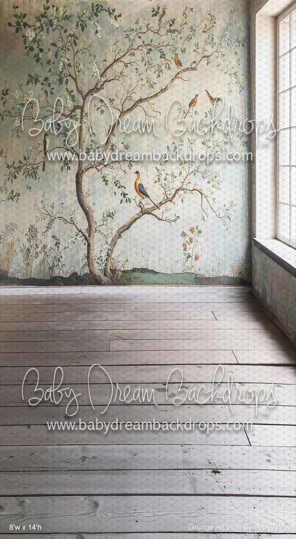 X Drop Grunge Art Wall Sweep (WM)