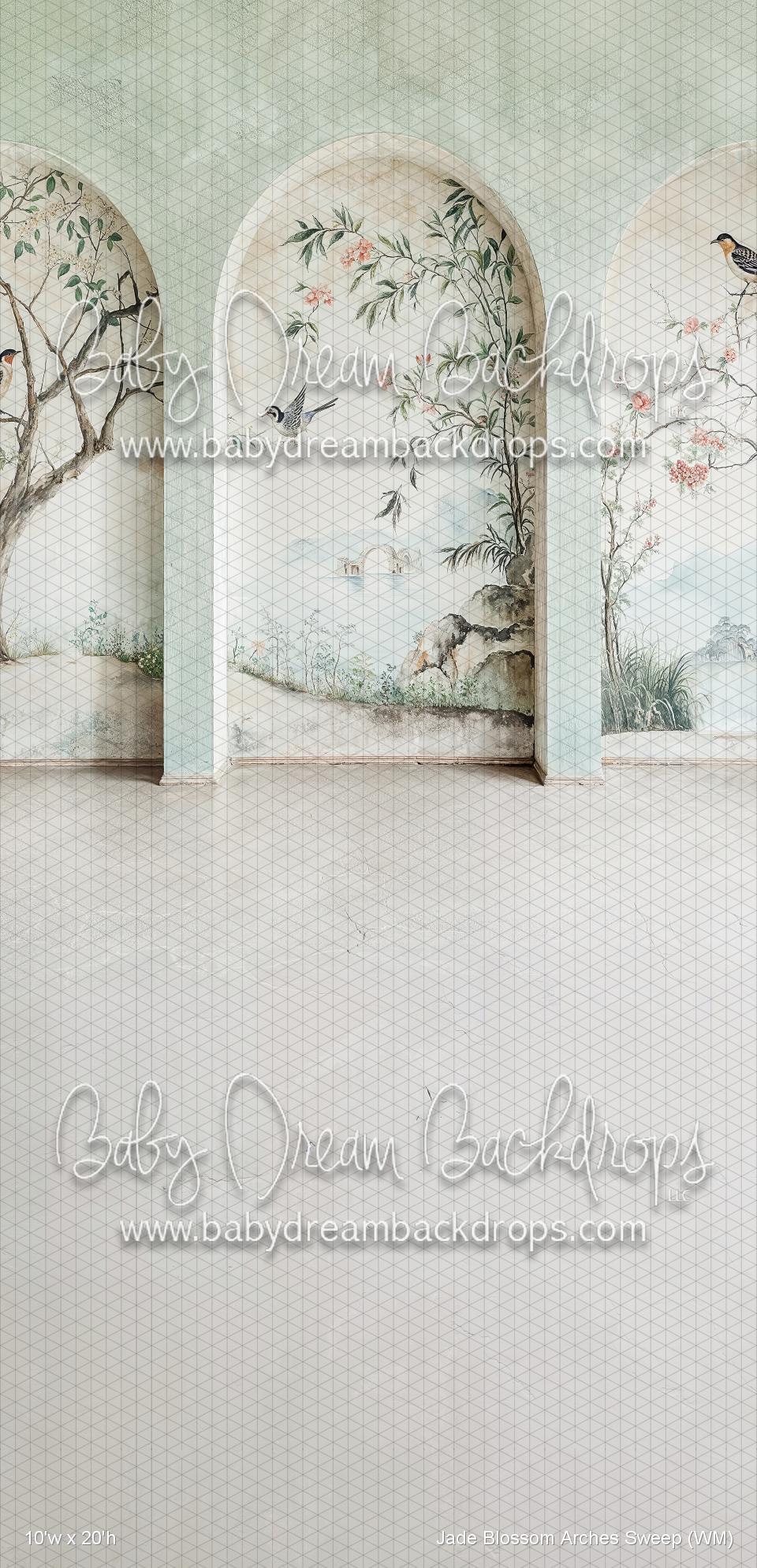 Jade Blossom Arches Sweep (WM)
