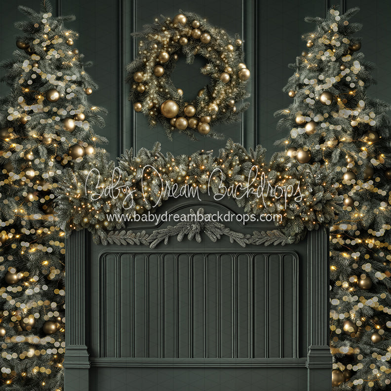 X Drop Jolly Christmas Headboard (JA)