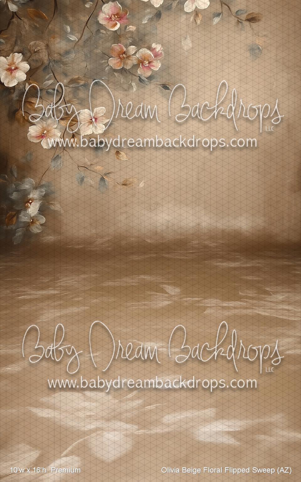 Olivia Beige Floral Flipped Sweep (AZ)