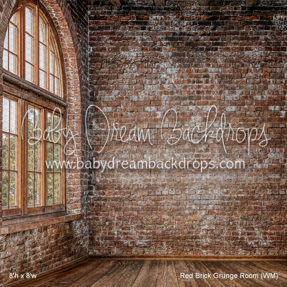 X Drop Red Brick Grunge Room (WM)