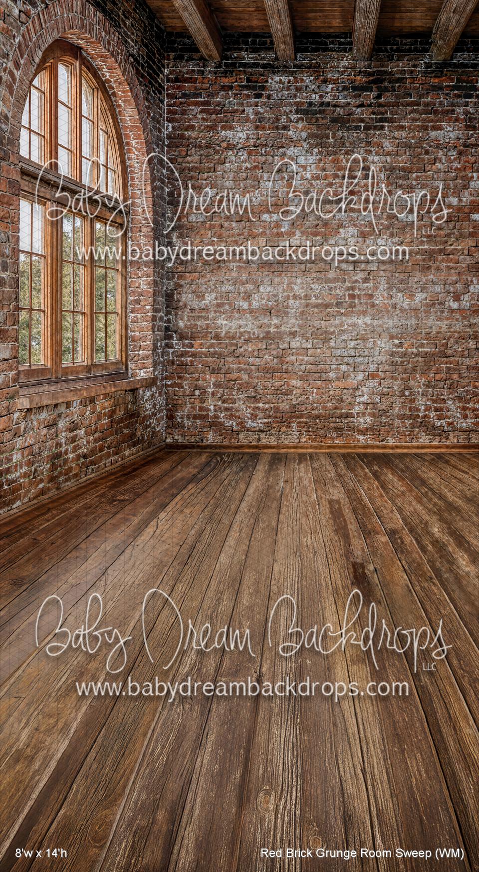 Red Brick Grunge Room Sweep (WM)