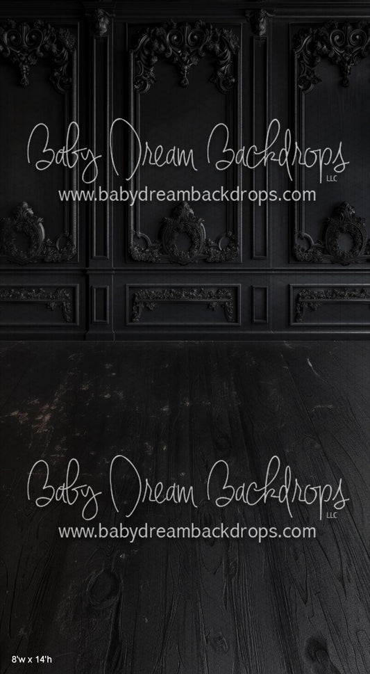 X Drop SWEEPS Black Gothic Molding Wall (WM)