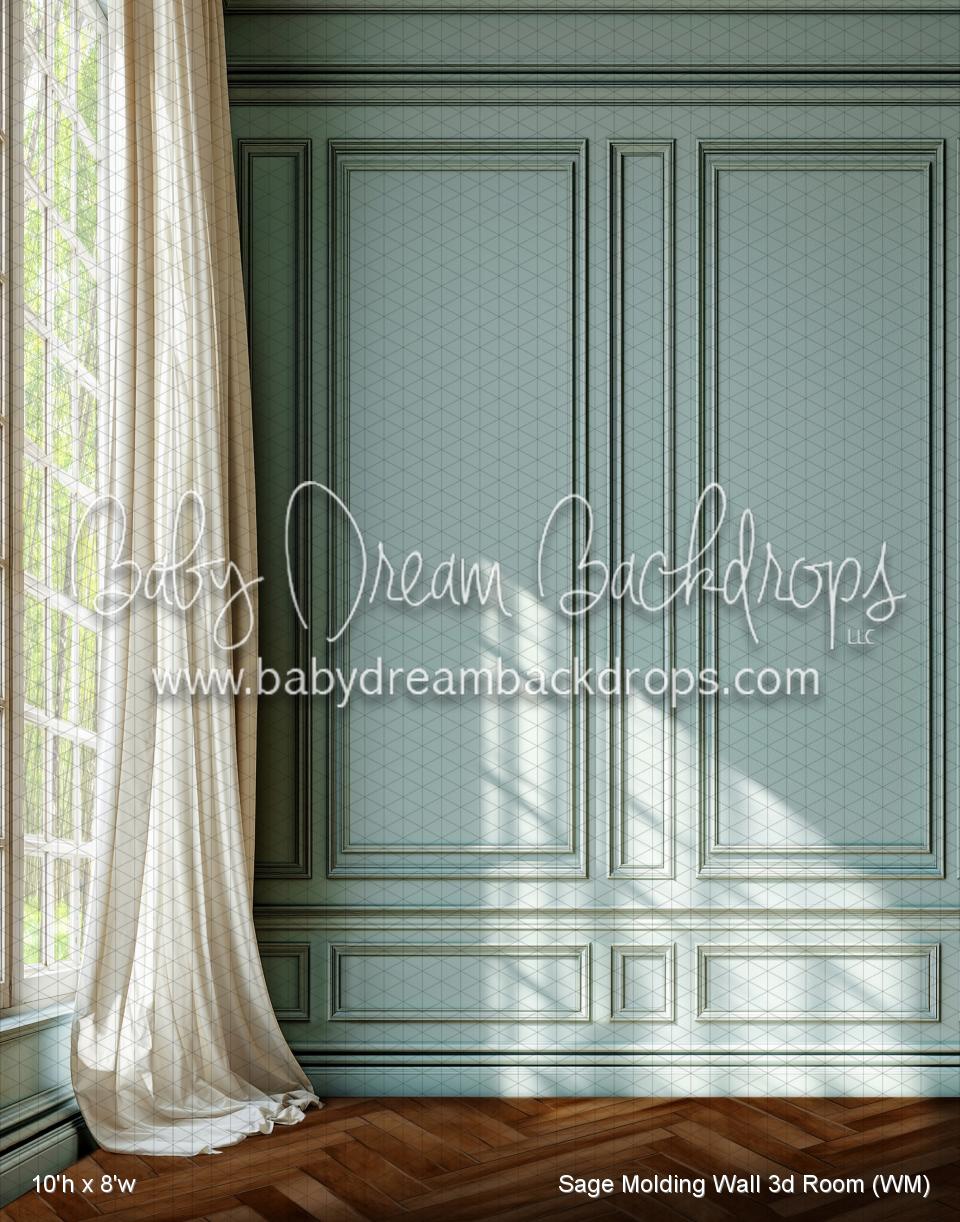 Sage Molding Wall 3d Room (WM)