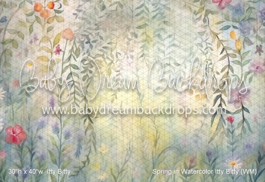 Spring in Watercolor Itty Bitty (WM)