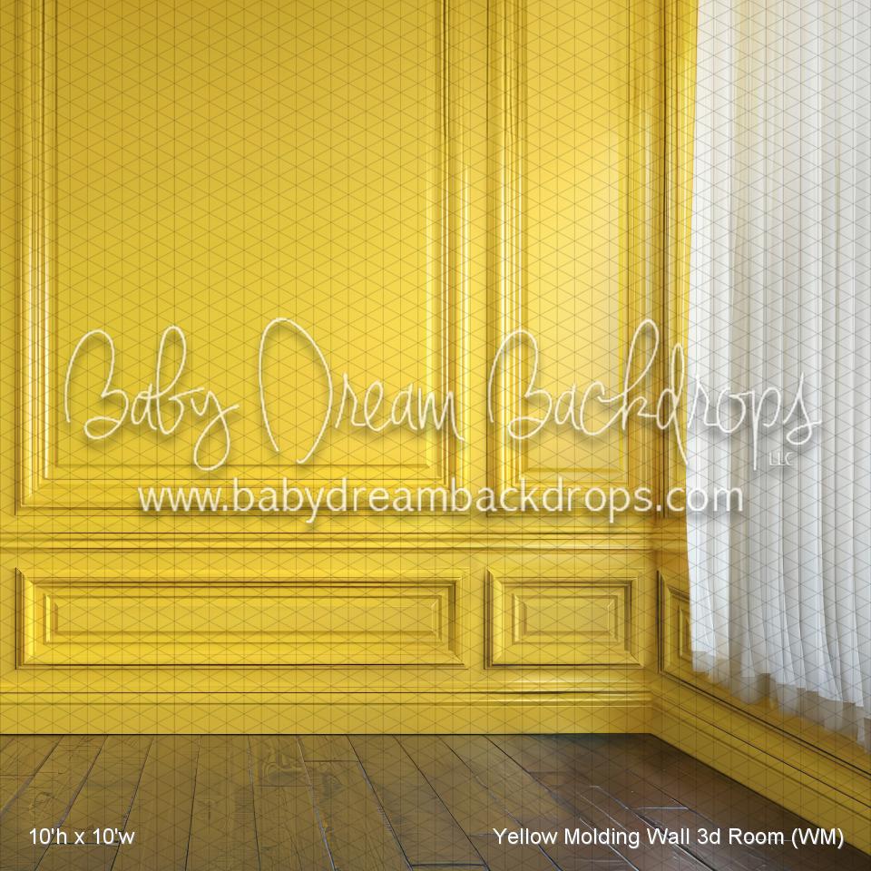 Yellow Molding Wall 3d Room (WM)